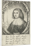 Portrait of Anna Maria van Schurman, Paulus Lesire by Cornelis Boey