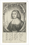 Portrait of Anna Maria van Schurman, Paulus Lesire by Cornelis Boey