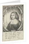 Portrait of Anna Maria van Schurman, Paulus Lesire by Cornelis Boey