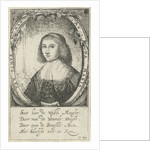 Portrait of Anna Maria van Schurman, Paulus Lesire by Cornelis Boey