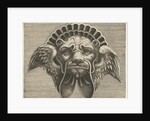 Mask with wings instead of ears and a headdress in the shape of a shell by Hans Liefrinck I