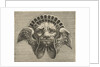 Mask with wings instead of ears and a headdress in the shape of a shell by Hans Liefrinck I