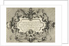 Cartouche with a quote from Epictetus by Gerard de Jode