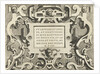 Cartouche with a quote from Cicero by Gerard de Jode
