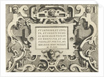 Cartouche with a quote from Cicero by Gerard de Jode