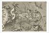 Right Half of a large cartouche, including a snake by Hieronymus Cock