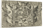 Cartouche with a depiction of the rape of Proserpina by Hieronymus Cock