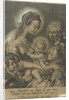 Mary with Child and John the Baptist as a child with Anna by Schelte Adamsz. Bolswert