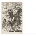 Marcus Curtius on horseback by Hendrick Goltzius