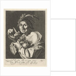 Man eating fresh ham by Anonymous