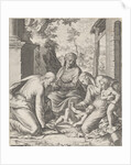 Holy Family with Anna and Johannes the Baptist as a child by Antonio Lafreri