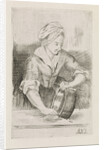 Woman with kettle by Anna Cécile Wilhelmina Jeanette Jacqueline Nahuys