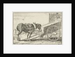 Horse with a cart by Jan van den Hecke I