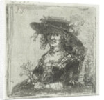 Woman with hat by Jan Chalon