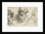 Portrait Study of three men by Jan Chalon