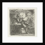 Man with pipe by Jan Chalon