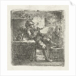 Man with pipe by Jan Chalon