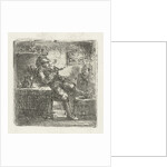 Man with pipe by Jan Chalon