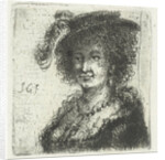 Woman with hat by Jan Chalon