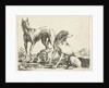 Three dogs by Pauwels van Hillegaert