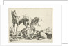 Three dogs by Pauwels van Hillegaert