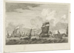 ships heading in Vlaardingen by Gerrit Groenewegen