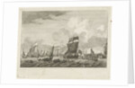 ships heading in Vlaardingen by Gerrit Groenewegen