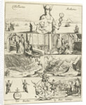Several events in Europe in the year 1655 awarded by Mercury by Pieter Casteleyn