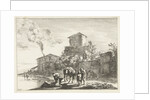 Men and a mule on the Appian Way, Via Appia by Jan Both