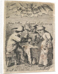 Farmers around a table, Reinhard Voskens by Pieter Jansz. Quast
