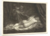 Sater spy a sleeping nymph by Caspar Netscher