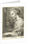 Saint Cecilia with organ by Cornelis Galle II