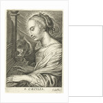 Saint Cecilia with organ by Cornelis Galle II