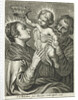 Joseph with Christ Child crown put on head of Mary by Martinus van den Enden