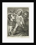 Joseph with Christ Child crown put on head of Mary by Martinus van den Enden
