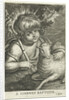 John the Baptist as a child with cross banner and lamb by Cornelis Galle II