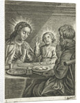 Holy Family praying before meals by Cornelis Galle II