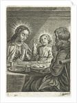 Holy Family praying before meals by Cornelis Galle II