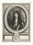 Portrait of Henry Stuart in oval frame by Simon Luttichuys