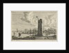 port with a lighthouse by Reinier Nooms