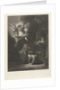 The angel leaves Tobias and his family by Rembrandt Harmensz. van Rijn