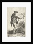 Man leaning on a stick by Nicolaes Visscher I