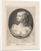 Bust of a young woman with half-naked bosom by Abraham Bloteling