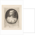Bust of a young woman with half-naked bosom by Abraham Bloteling