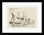 Grazing bull by Pieter Gerardus van Os