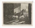 Sheepfold by Frédéric Théodore Faber