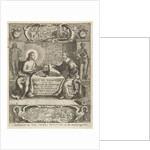 Physician Johan Beverwijk studying books about Apollo at the table in interior by Jan Jacobsz Schipper