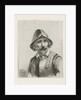 Man wearing armour and a helmet by Christiaan Wilhelmus Moorrees