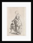 Woman with two children by Johannes Christiaan Janson