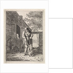 Farmer with child leash by Christina Chalon